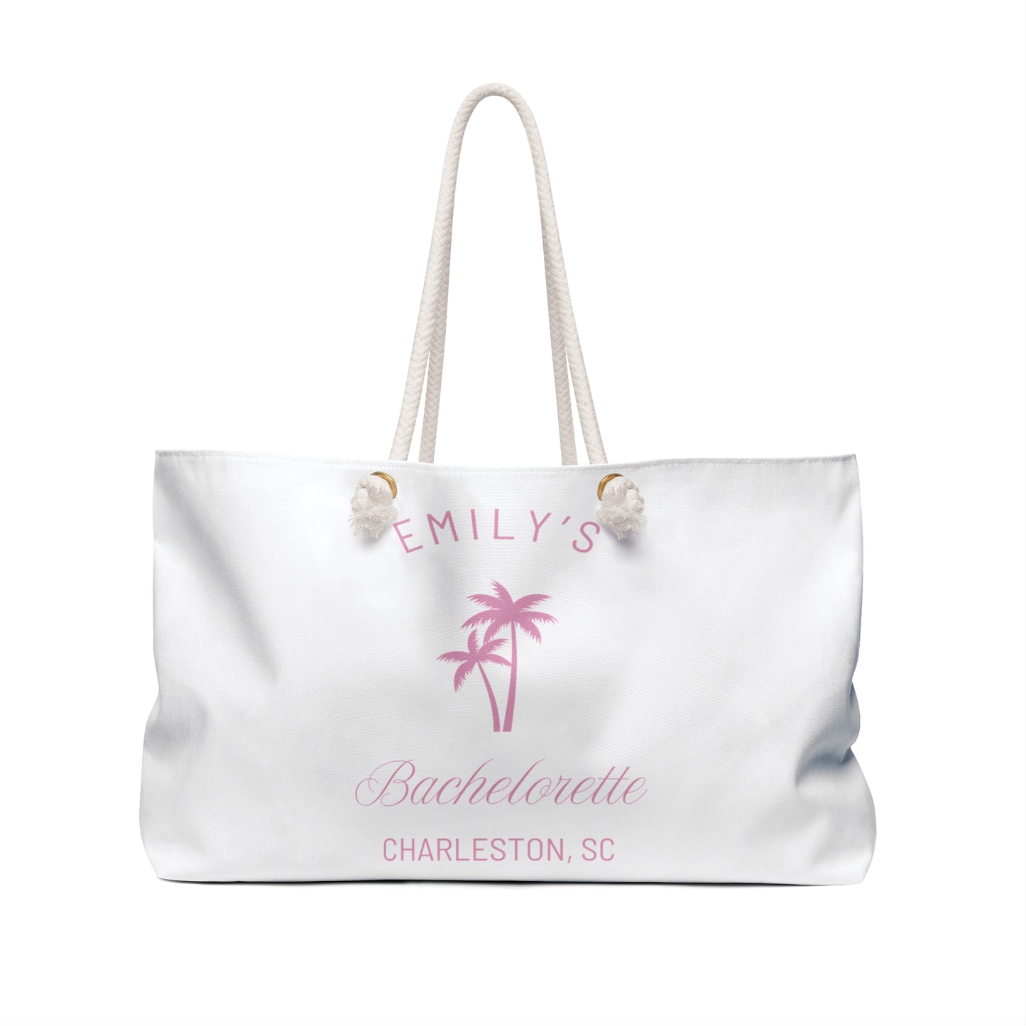 Personalized Bachelorette Party Weekender Bag, Emily Collection