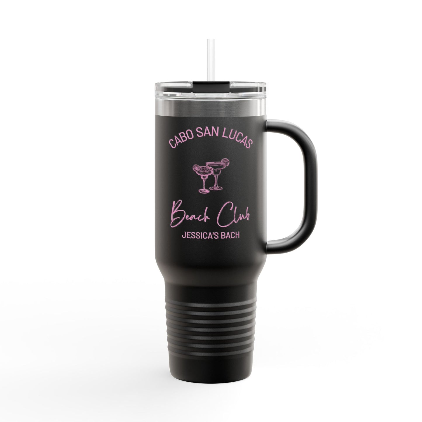 Personalized Bachelorette Party Insulated 40oz Tumbler, The Jessica Collection