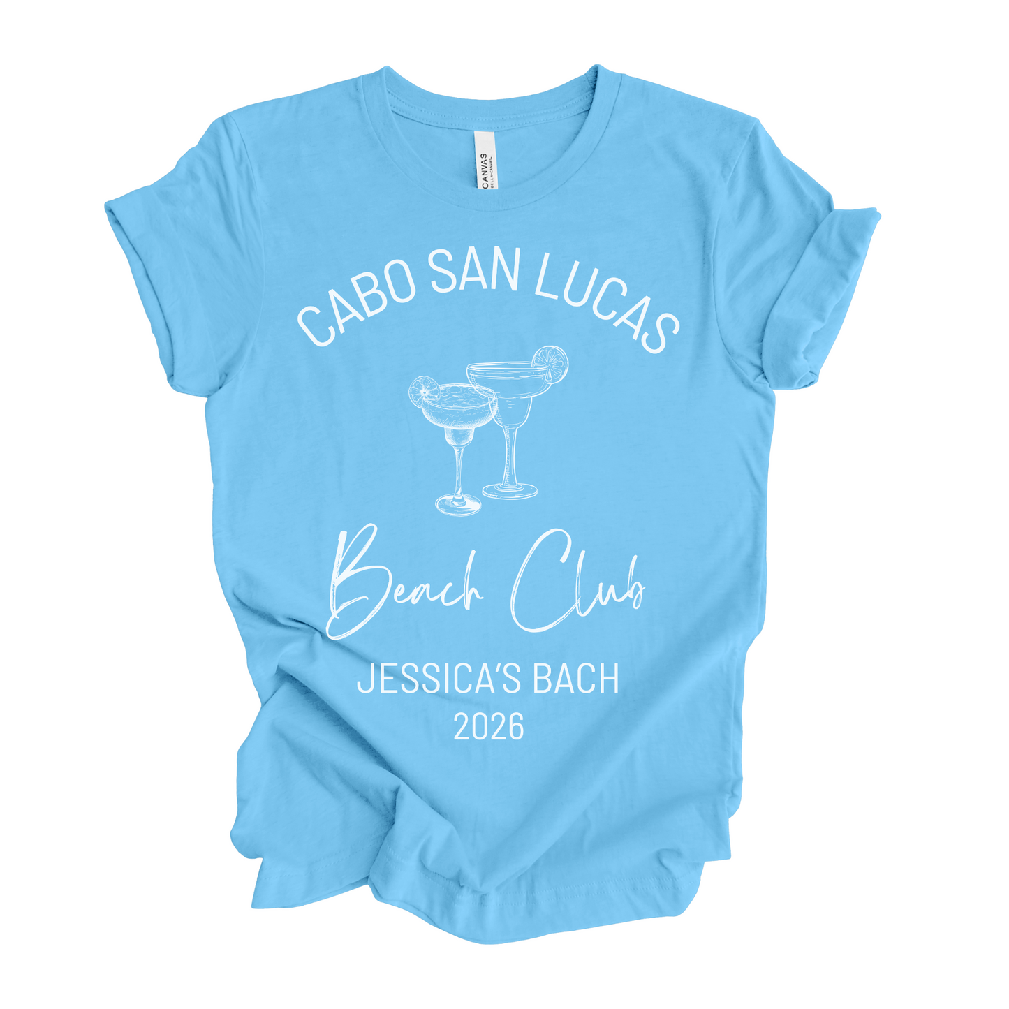 Bachelorette Party Trip Personalized Tee, Jessica Collection