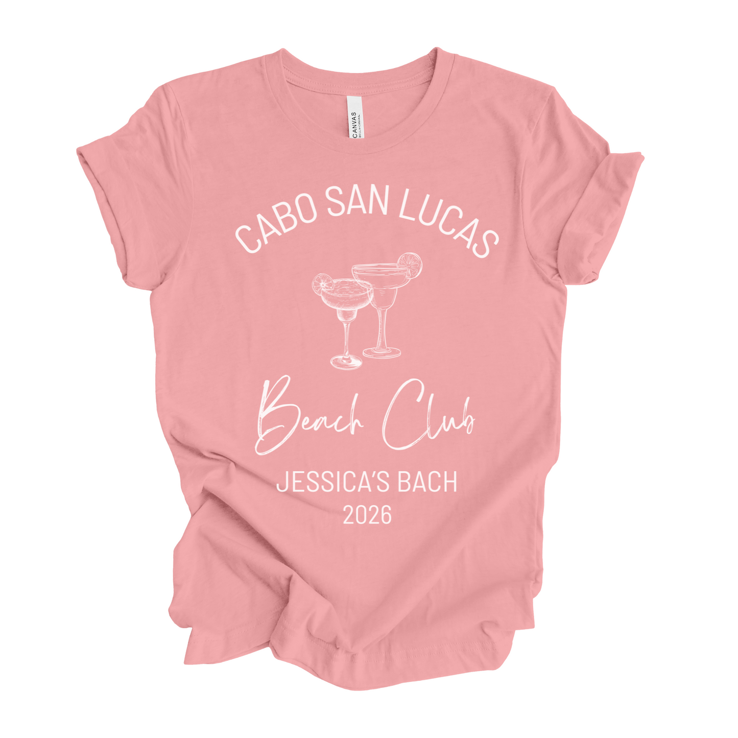 Bachelorette Party Trip Personalized Tee, Jessica Collection