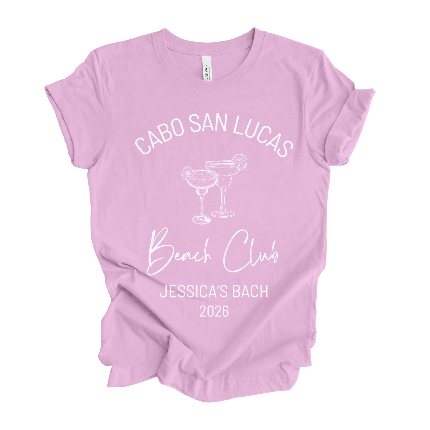 Bachelorette Party Trip Personalized Tee, Jessica Collection