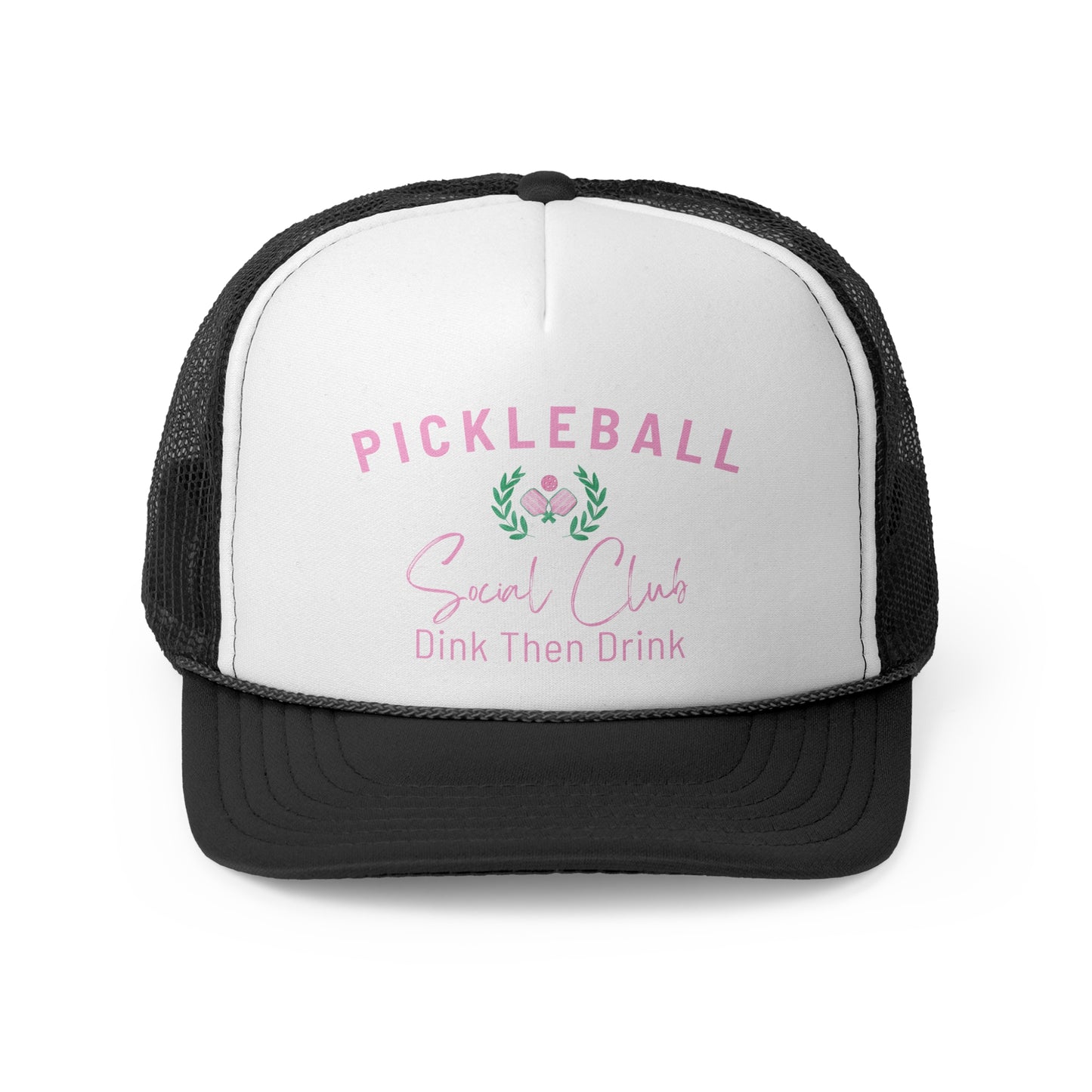 Custom Pickleball Dink Then Drink Social Club Trucker Hat