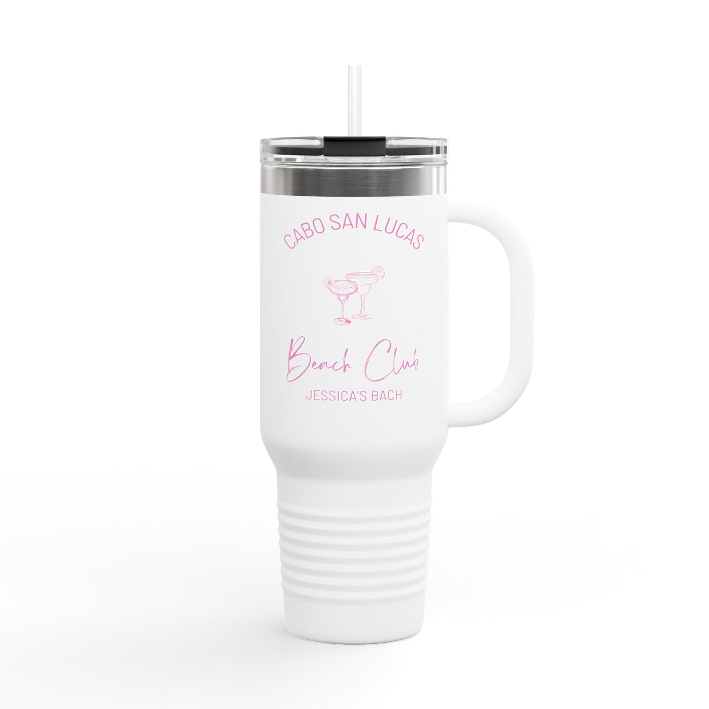 Personalized Bachelorette Party Insulated 40oz Tumbler, The Jessica Collection
