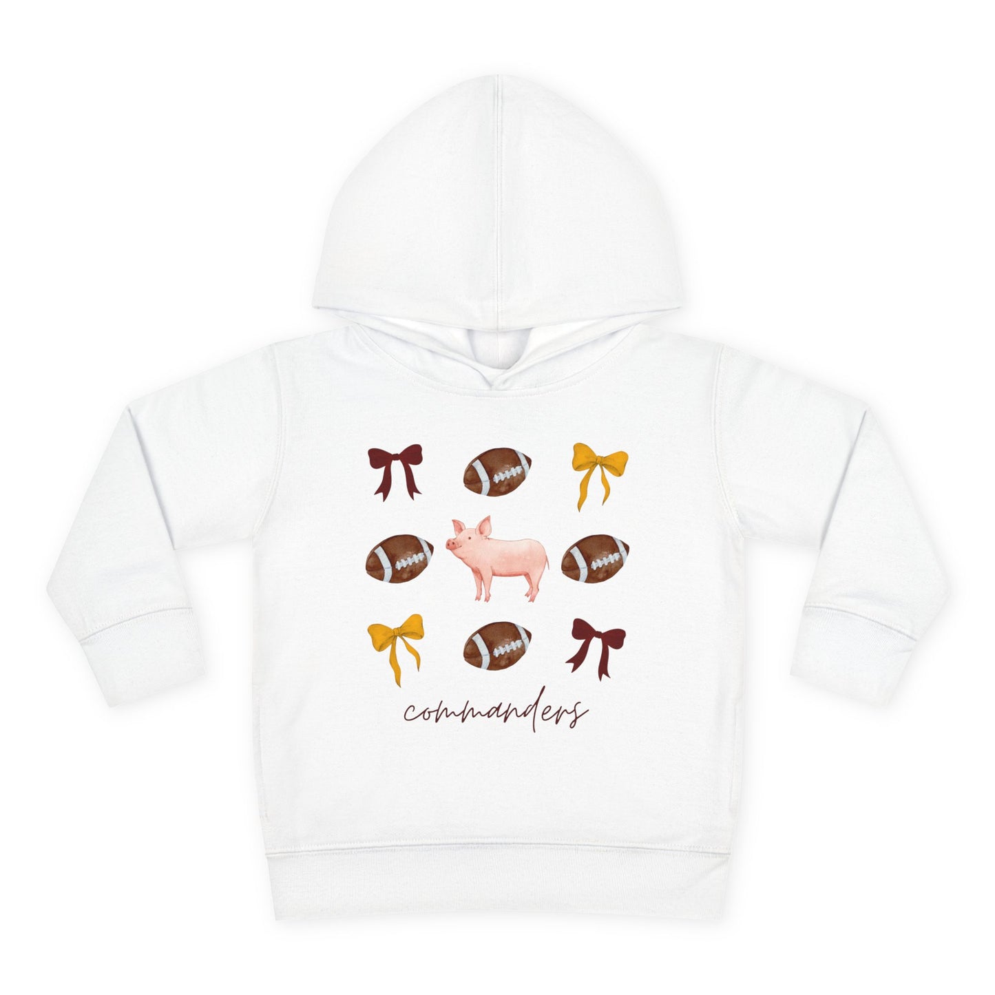 Toddler Washington Commanders Coquette Fleece Hoodie
