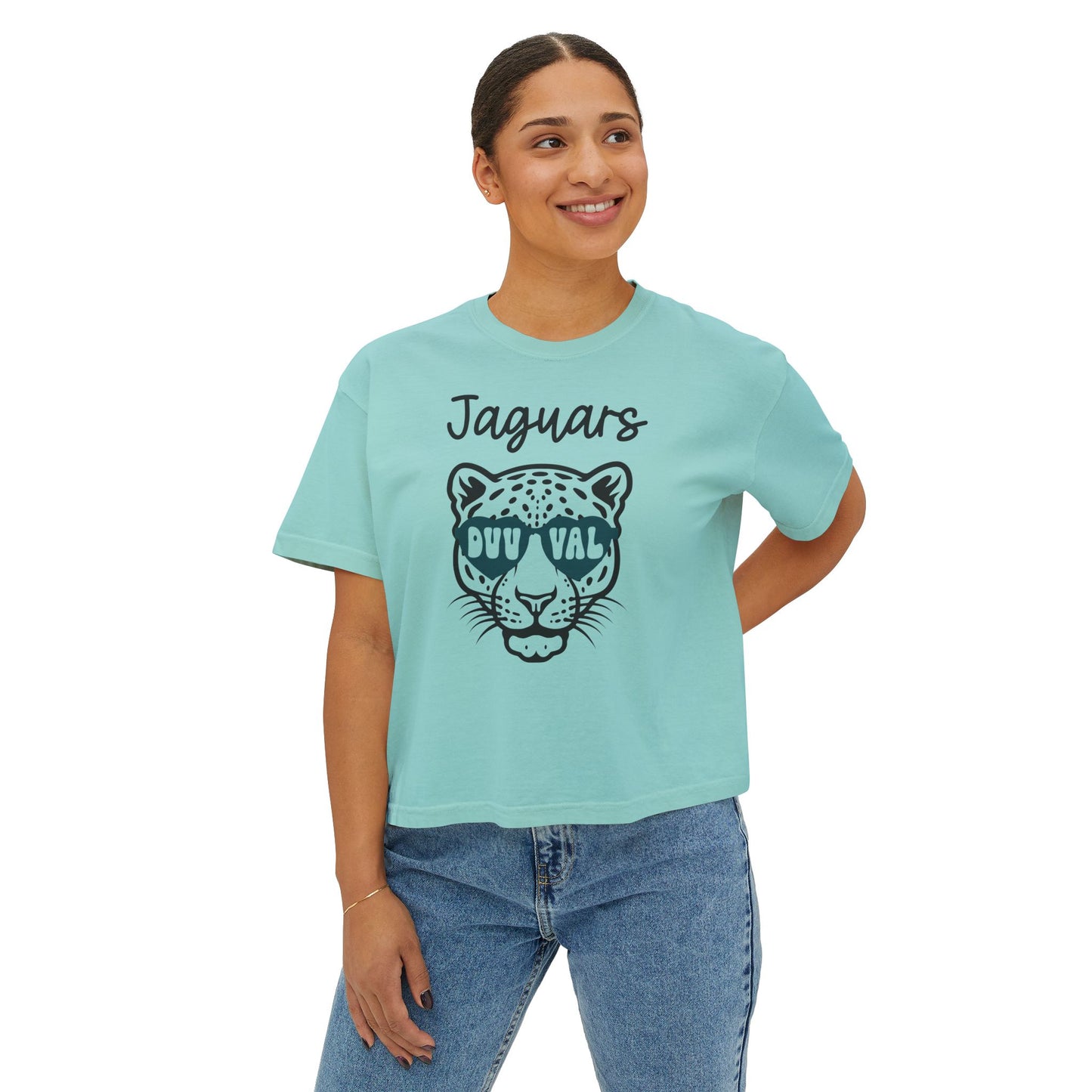 Jacksonville Jaguars Sunnies Crop Top Tee