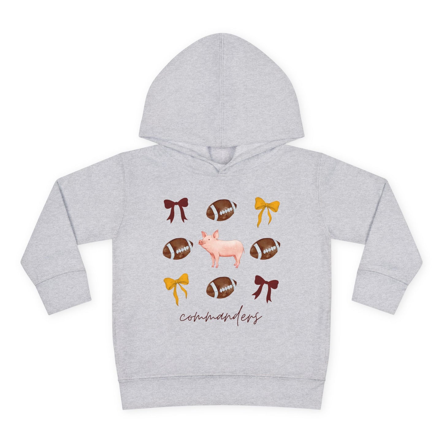 Toddler Washington Commanders Coquette Fleece Hoodie