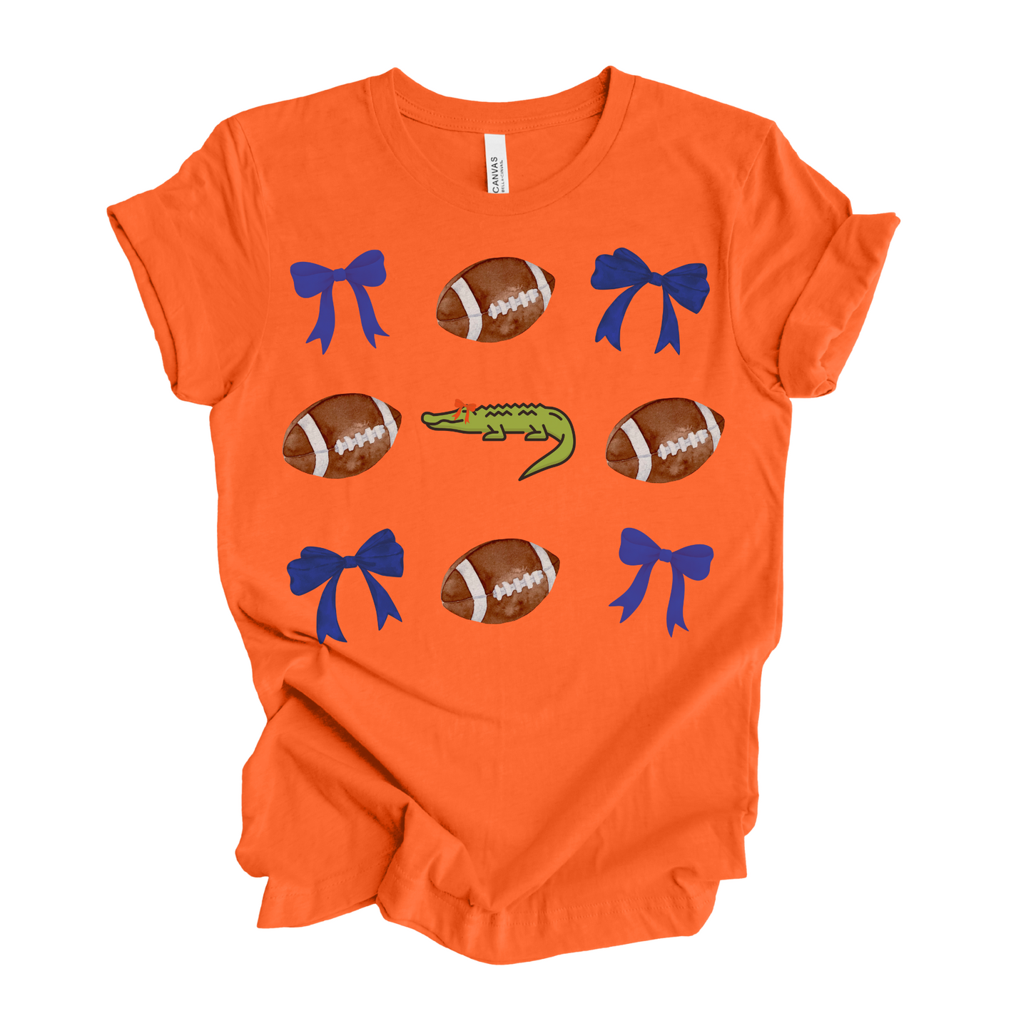 Florida Gators Football Tee, Coquette Style Bow Gator Shirt