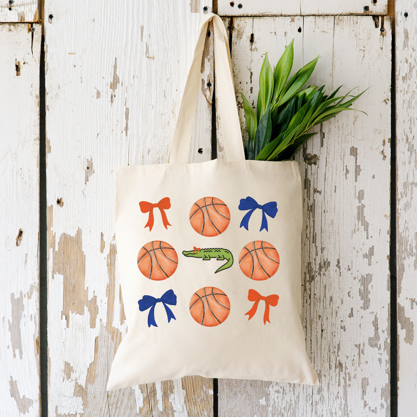 Custom Gators Basketball Tote Bag