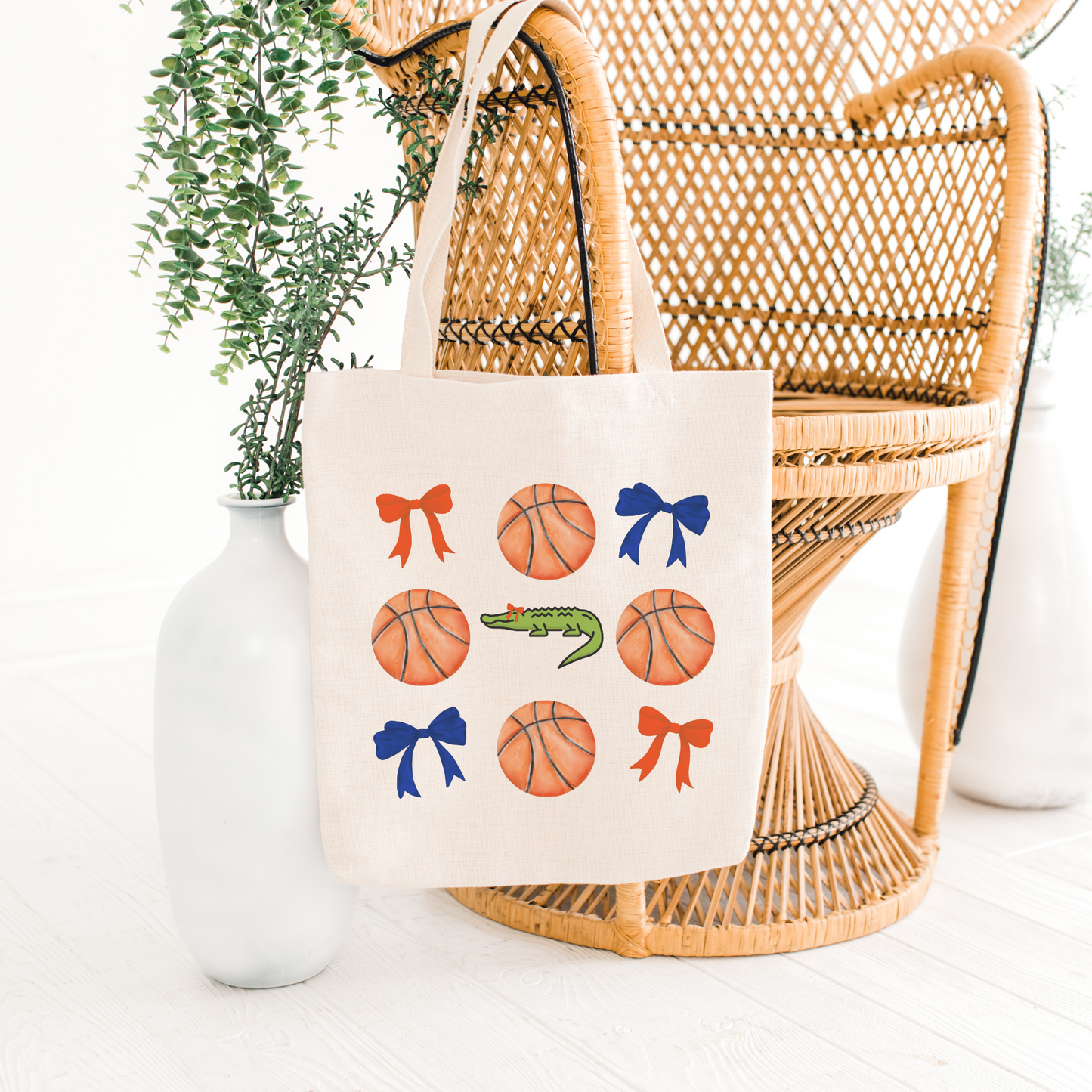 Custom Gators Basketball Tote Bag