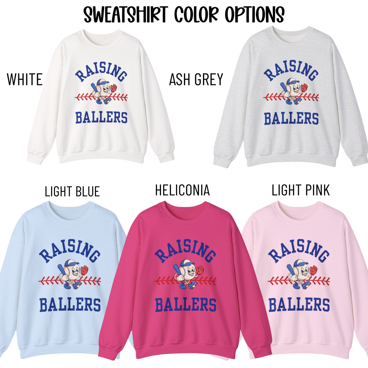 Raising Ballers Baseball Sweatshirt