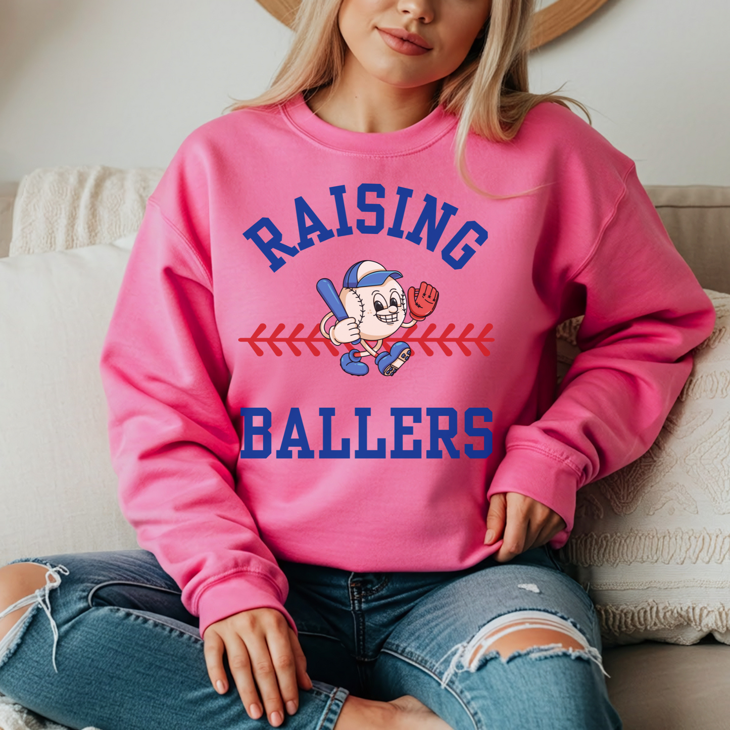 Raising Ballers Baseball Sweatshirt