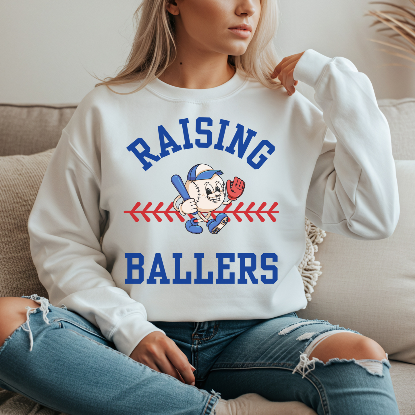 Raising Ballers Baseball Sweatshirt