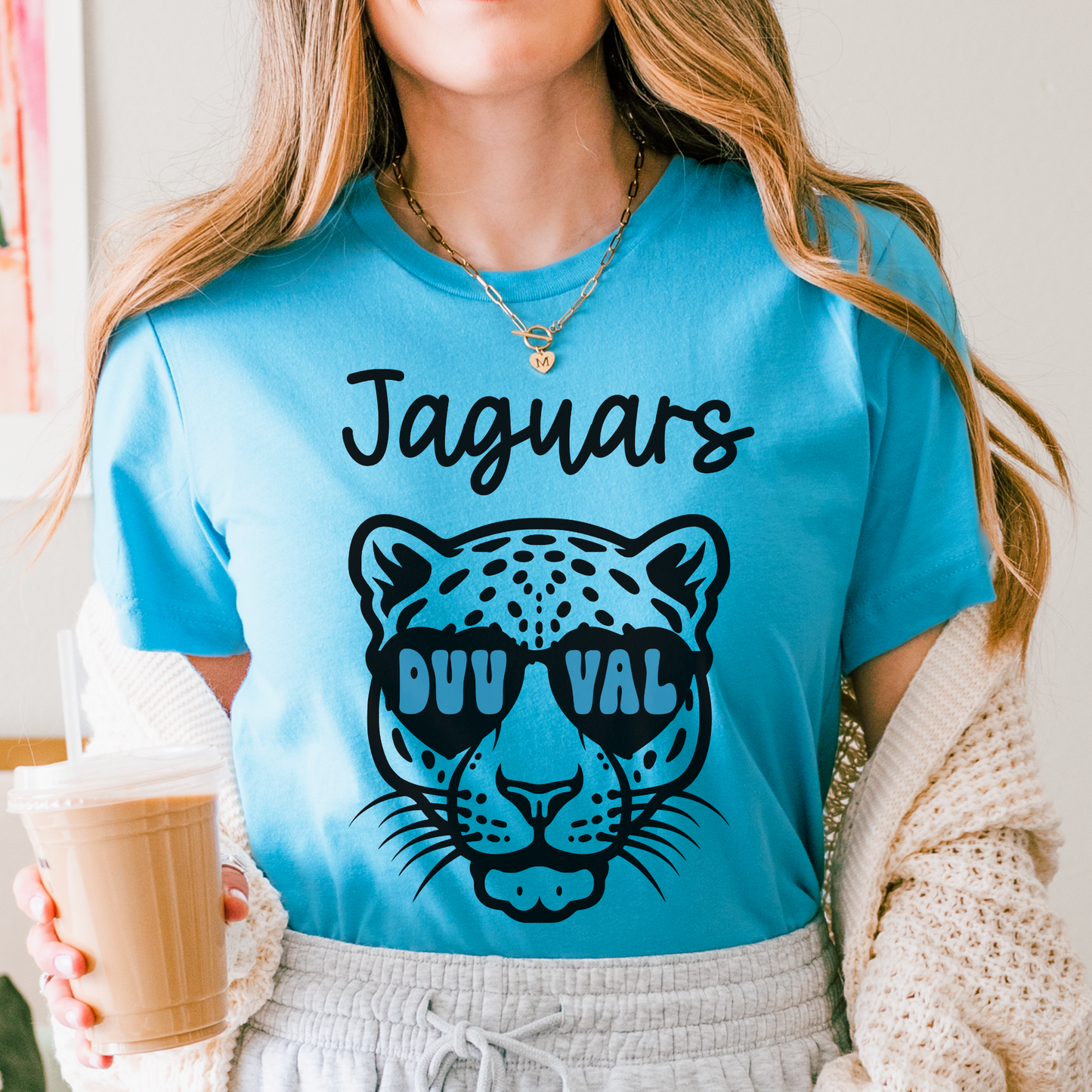 Custom Jacksonville Jaguars Shades Short Sleeve Tee