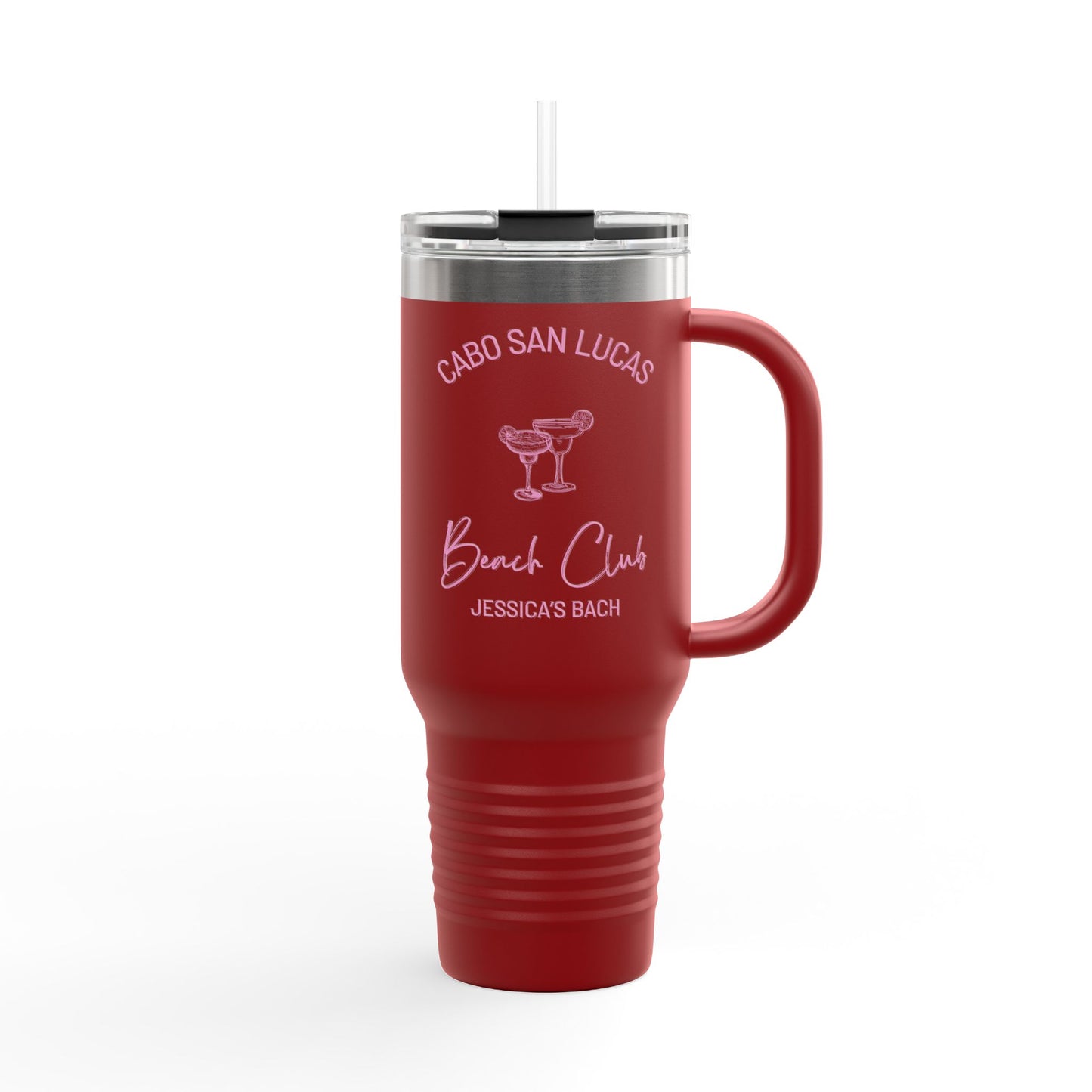 Personalized Bachelorette Party Insulated 40oz Tumbler, The Jessica Collection