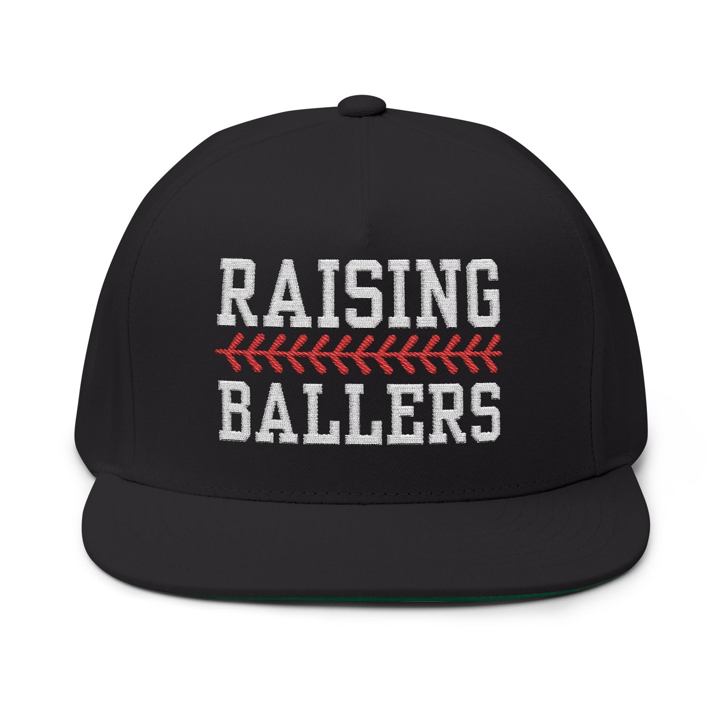 Raising Ballers Baseball Flat Bill Hat