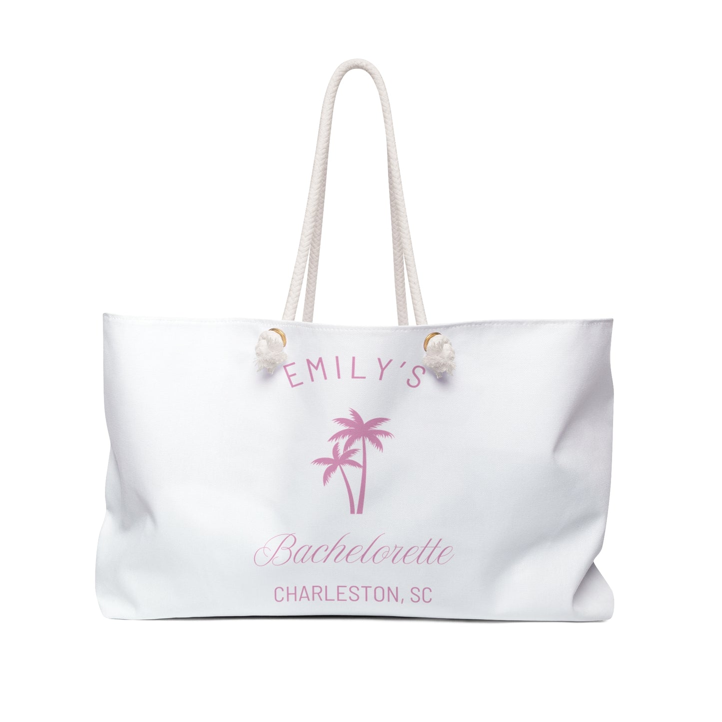 Personalized Bachelorette Party Weekender Bag, Emily Collection