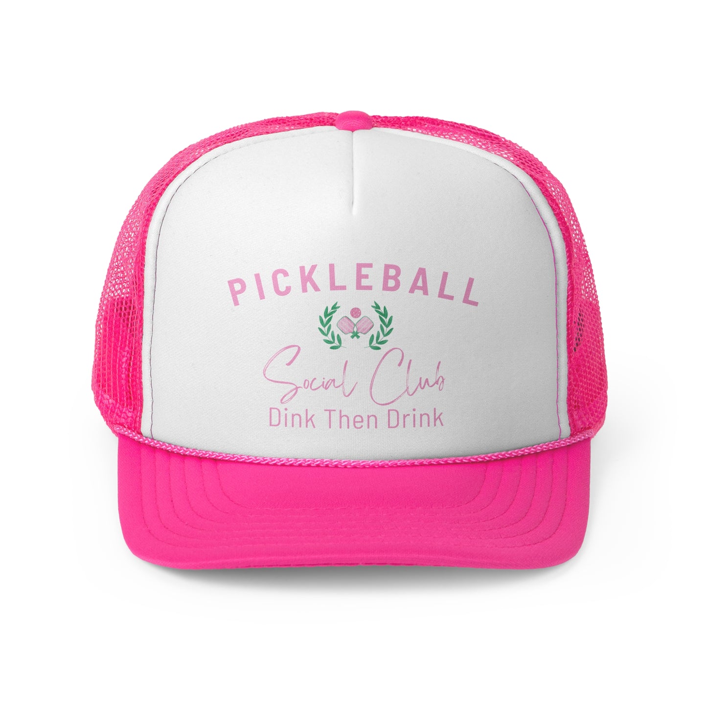 Custom Pickleball Dink Then Drink Social Club Trucker Hat