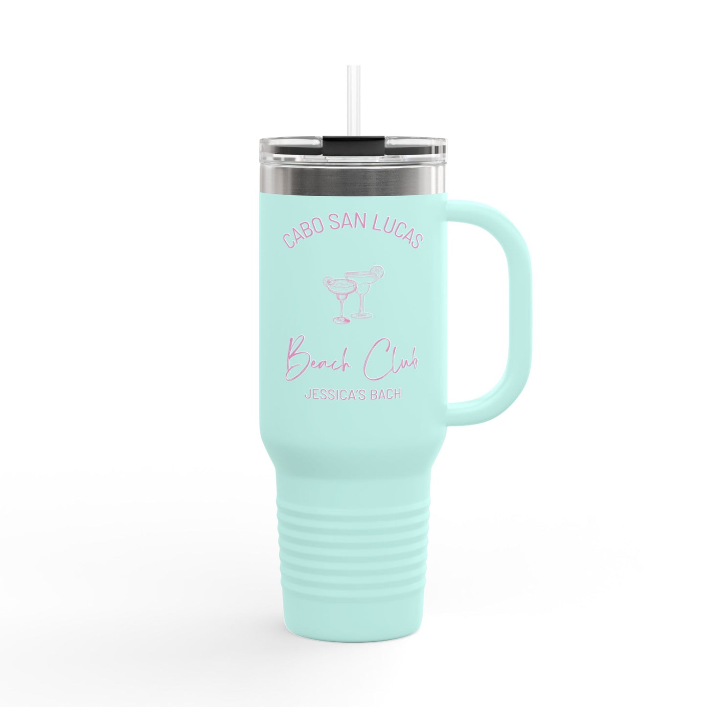 Personalized Bachelorette Party Insulated 40oz Tumbler, The Jessica Collection