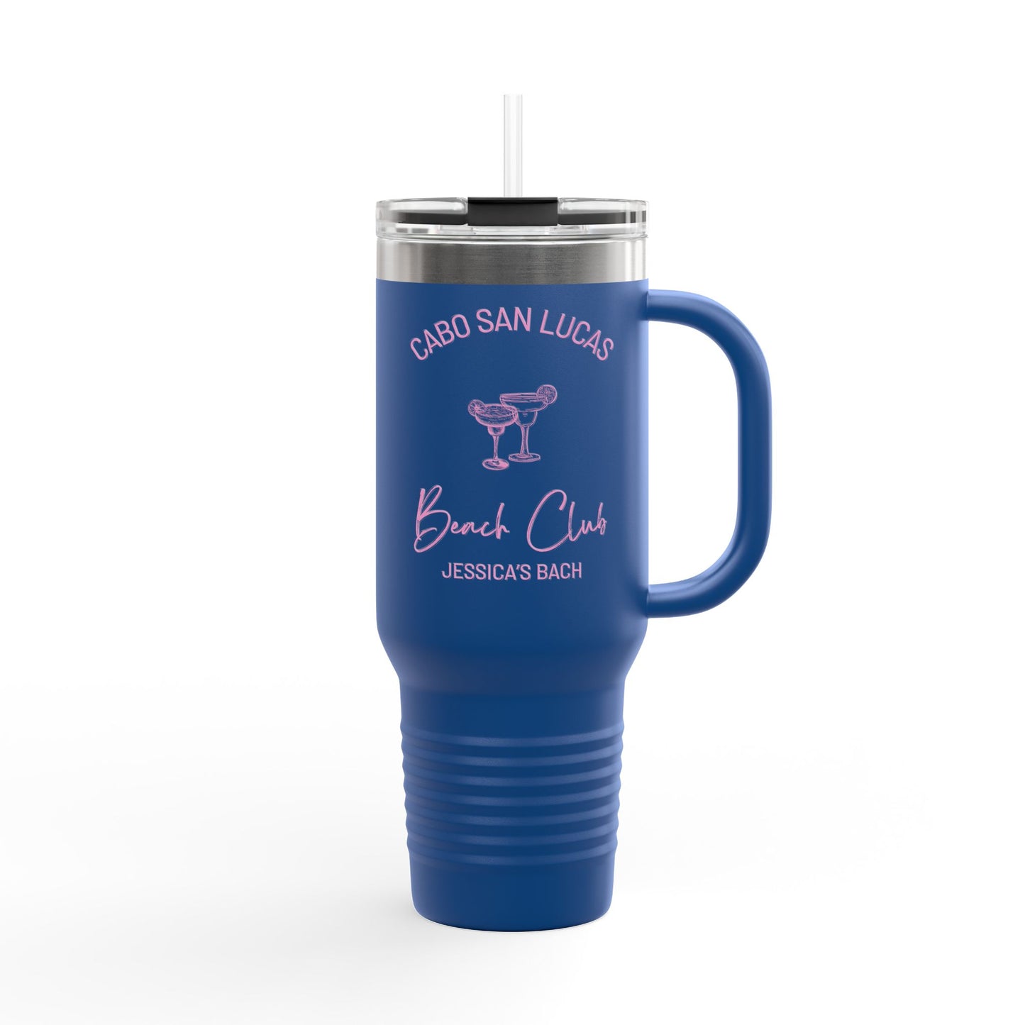 Personalized Bachelorette Party Insulated 40oz Tumbler, The Jessica Collection