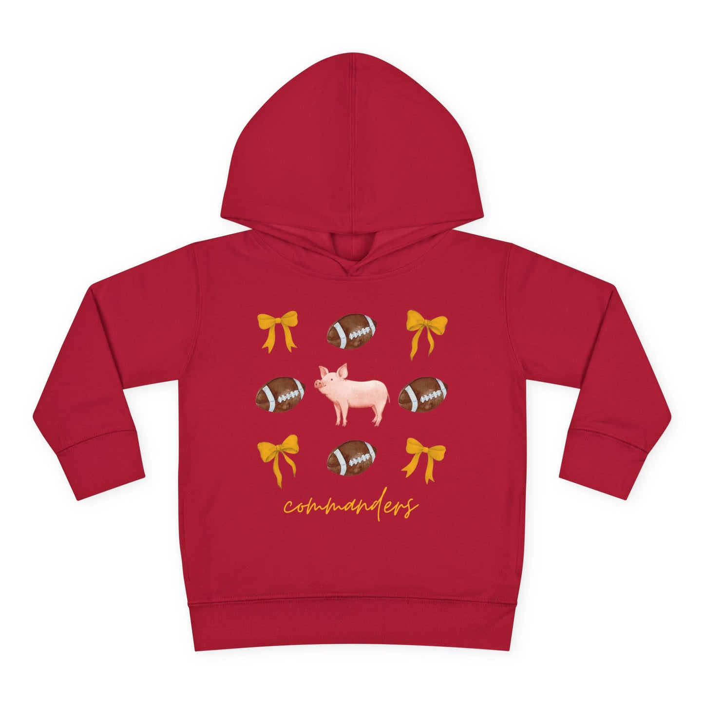Toddler Washington Commanders Coquette Fleece Hoodie