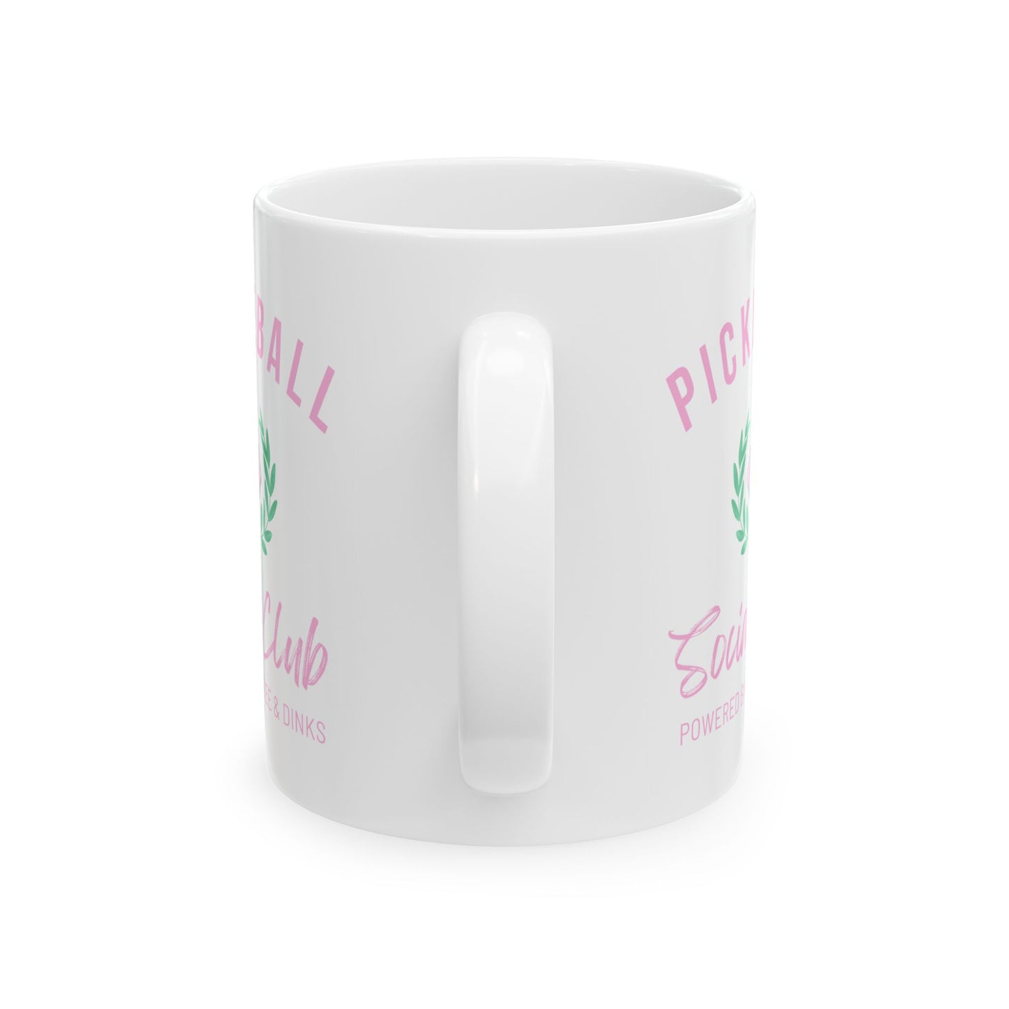 Custom Pickleball Powered By Coffee & Dinks Social Club Mug, (11oz, 15oz)