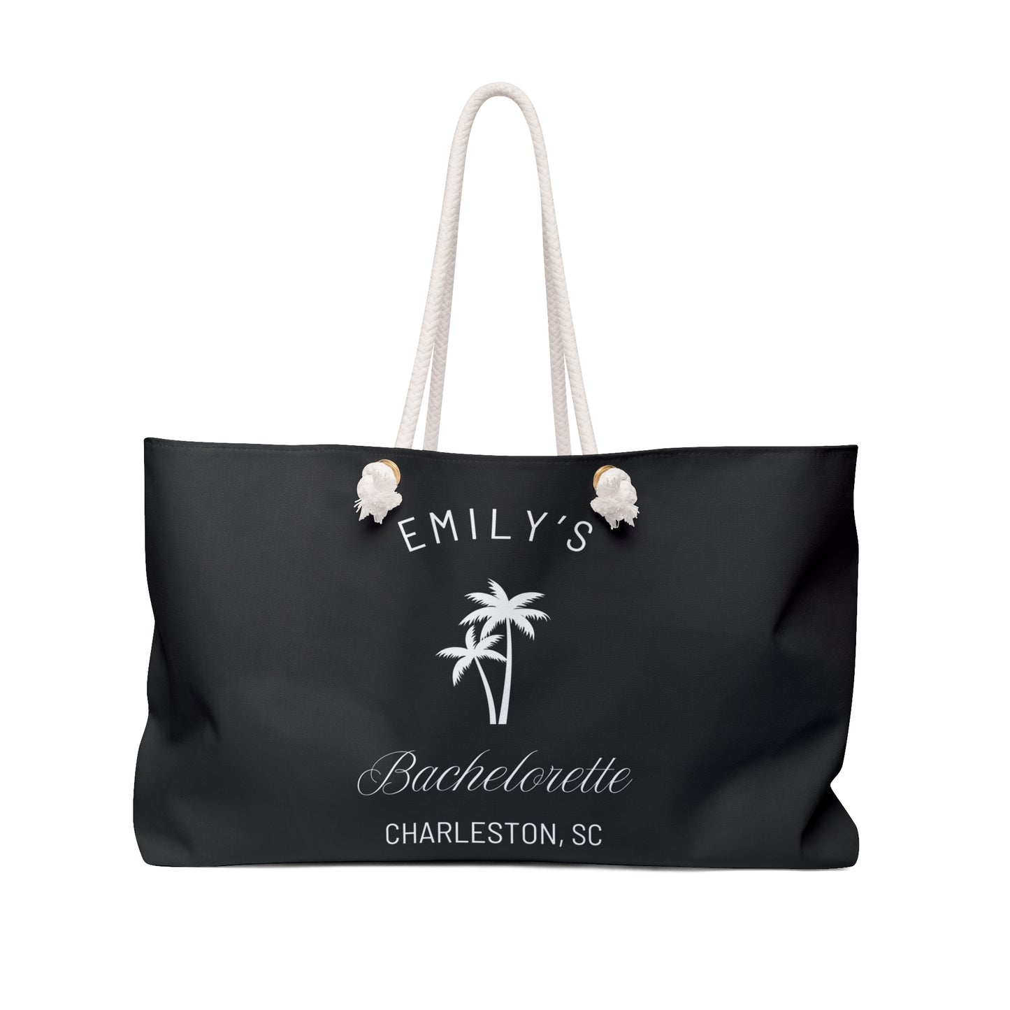 Personalized Bachelorette Party Weekender Bag, Emily Collection