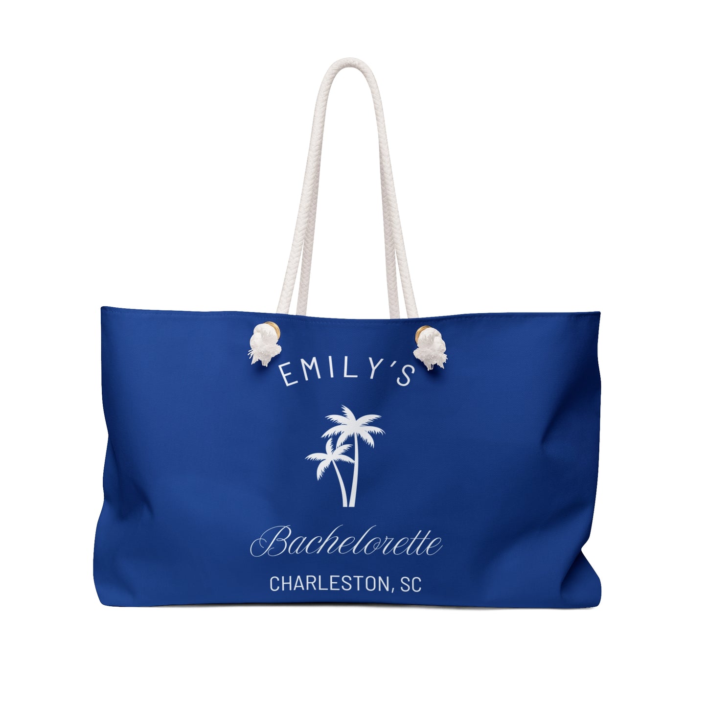 Personalized Bachelorette Party Weekender Bag, Emily Collection