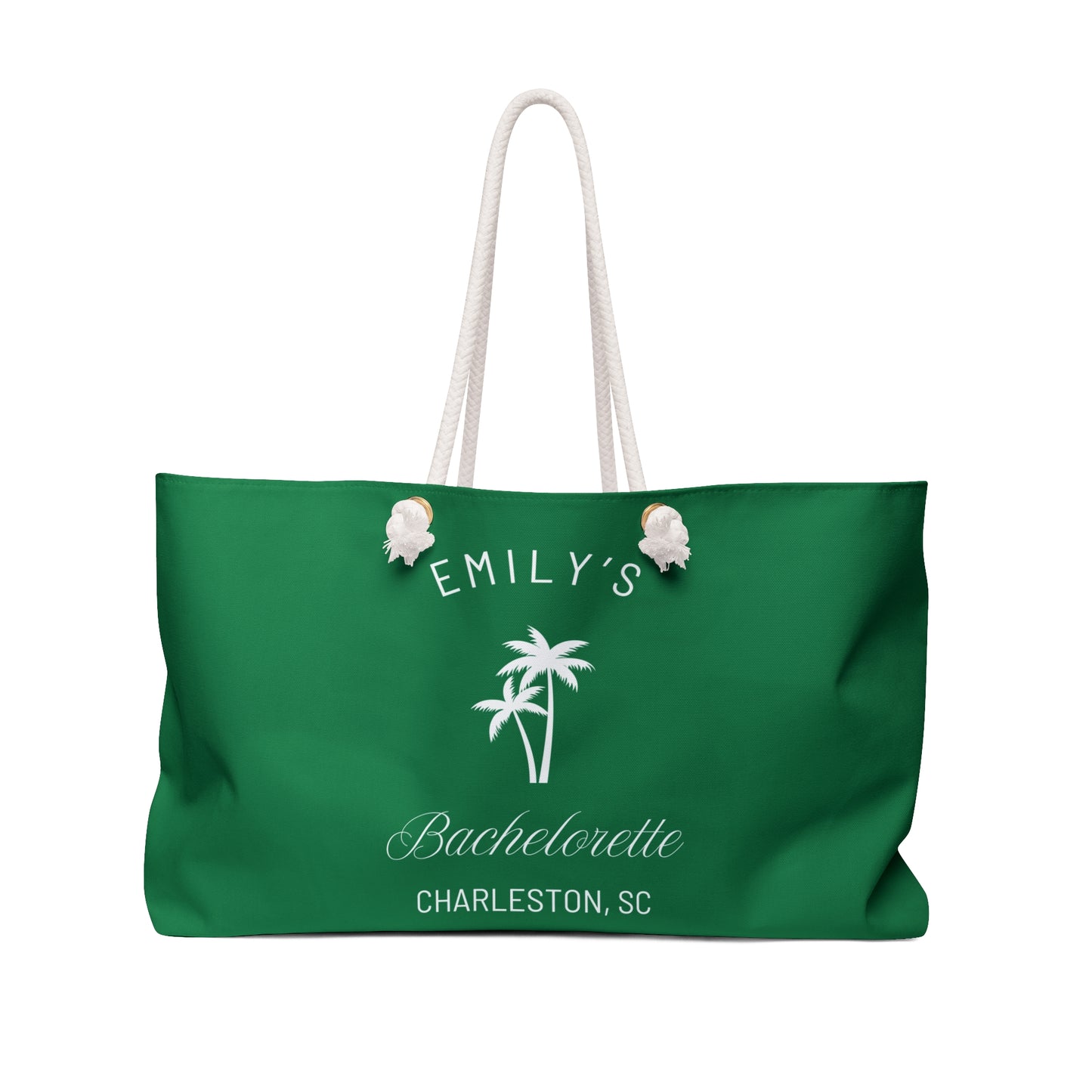 Personalized Bachelorette Party Weekender Bag, Emily Collection