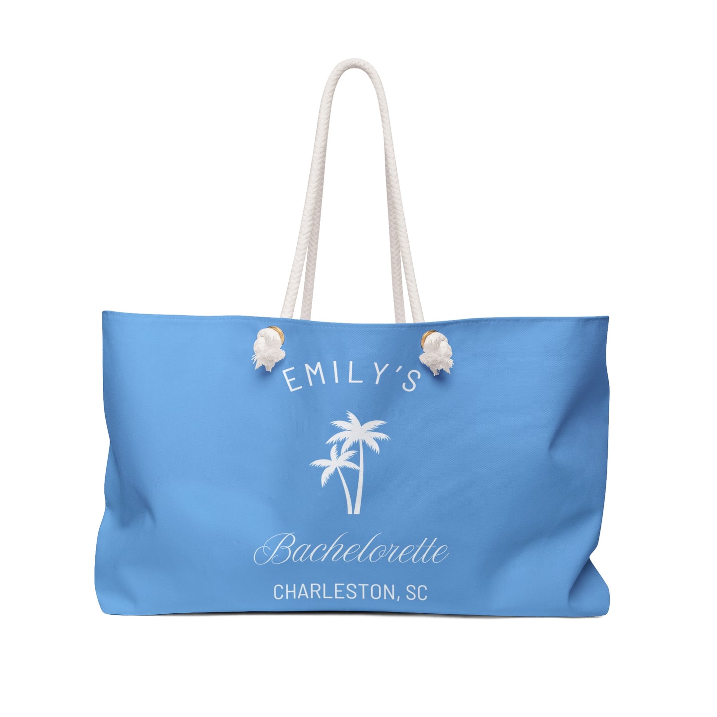 Personalized Bachelorette Party Weekender Bag, Emily Collection