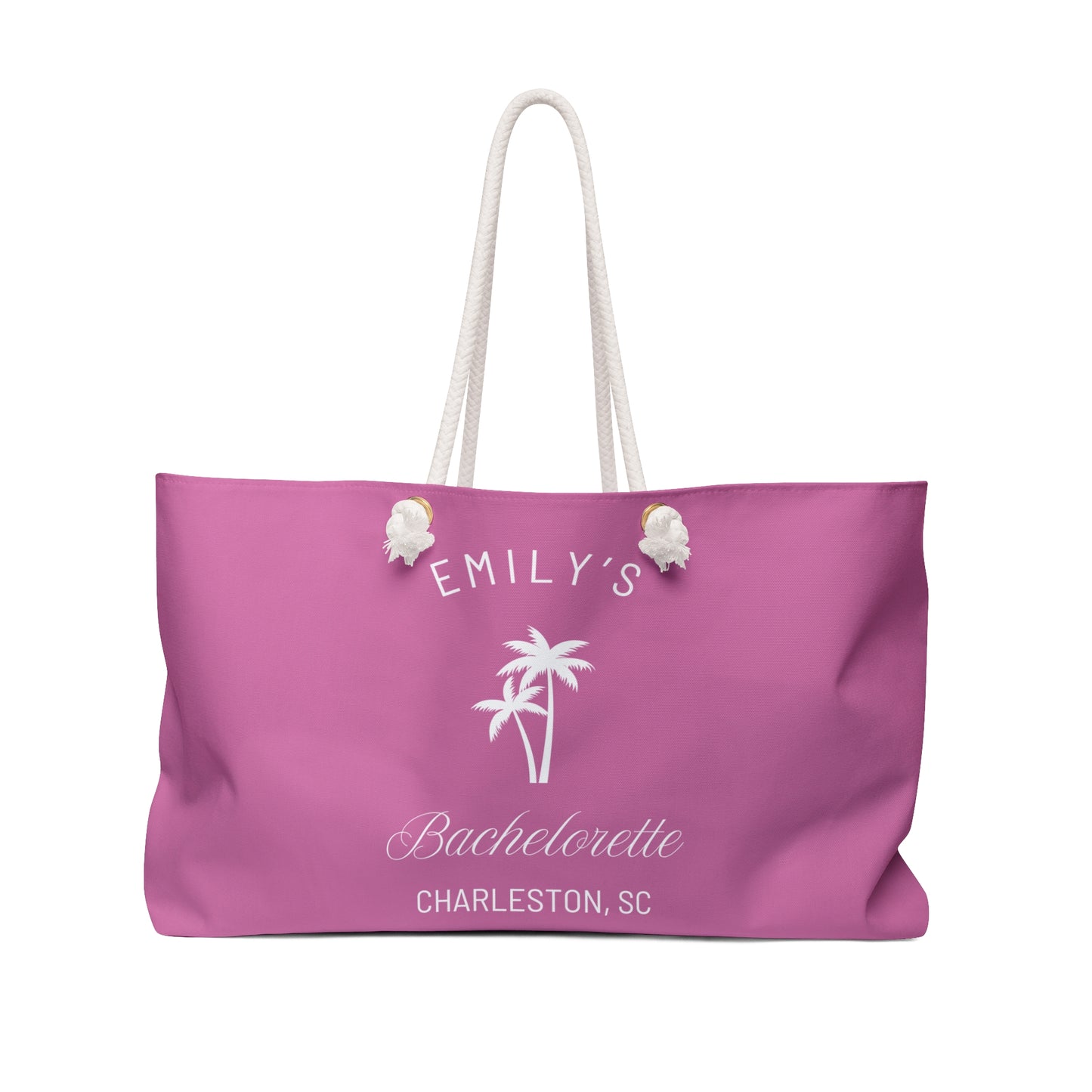 Personalized Bachelorette Party Weekender Bag, Emily Collection