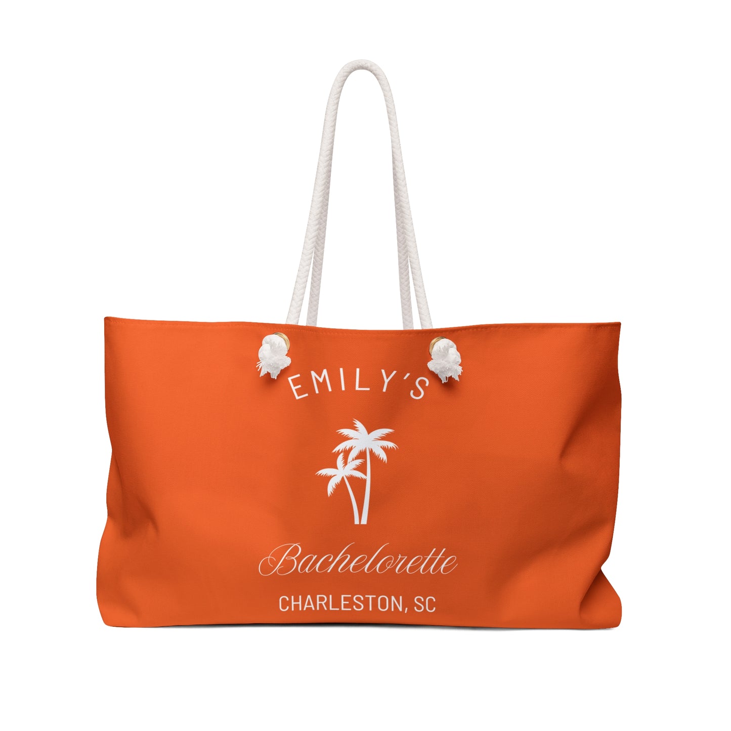 Personalized Bachelorette Party Weekender Bag, Emily Collection