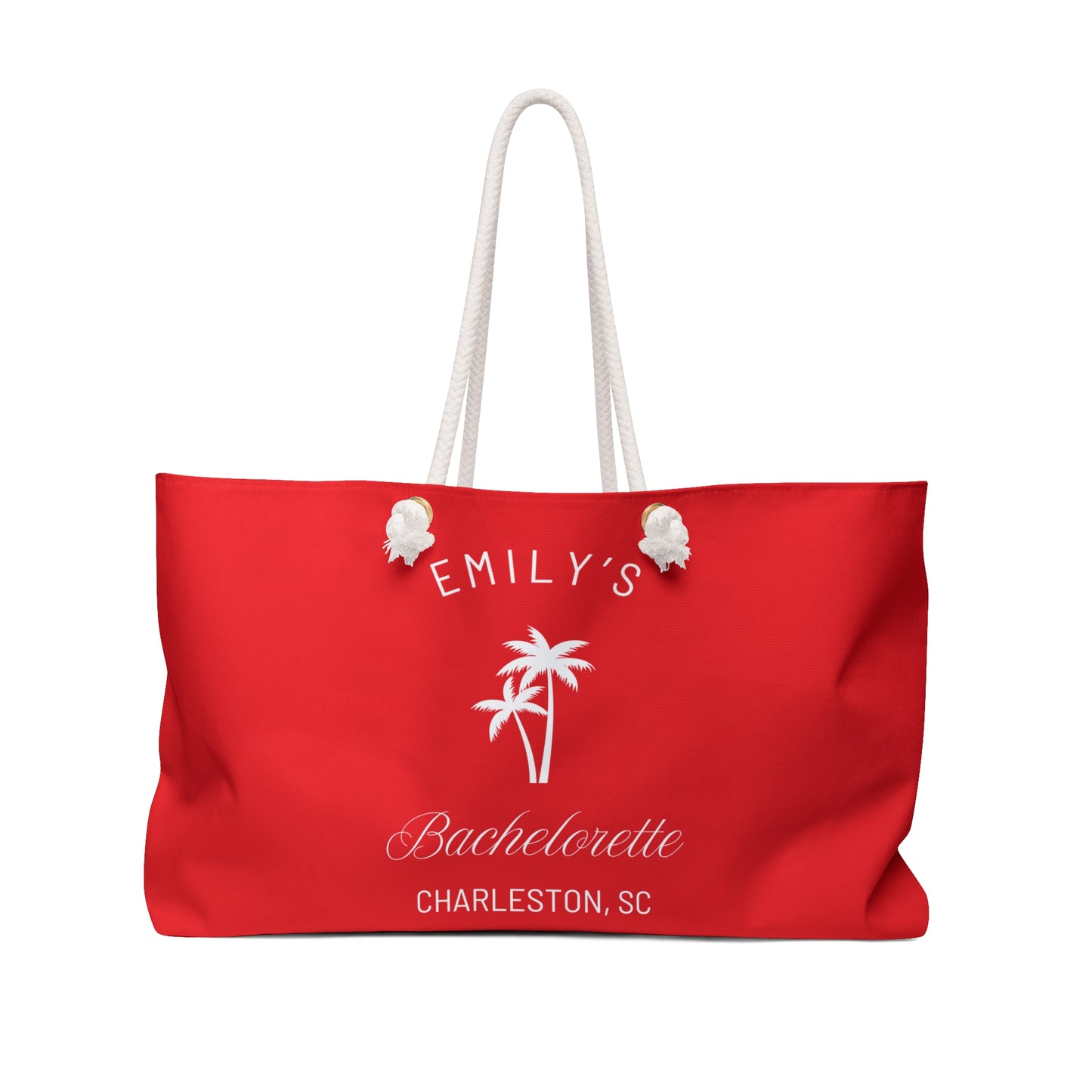 Personalized Bachelorette Party Weekender Bag, Emily Collection