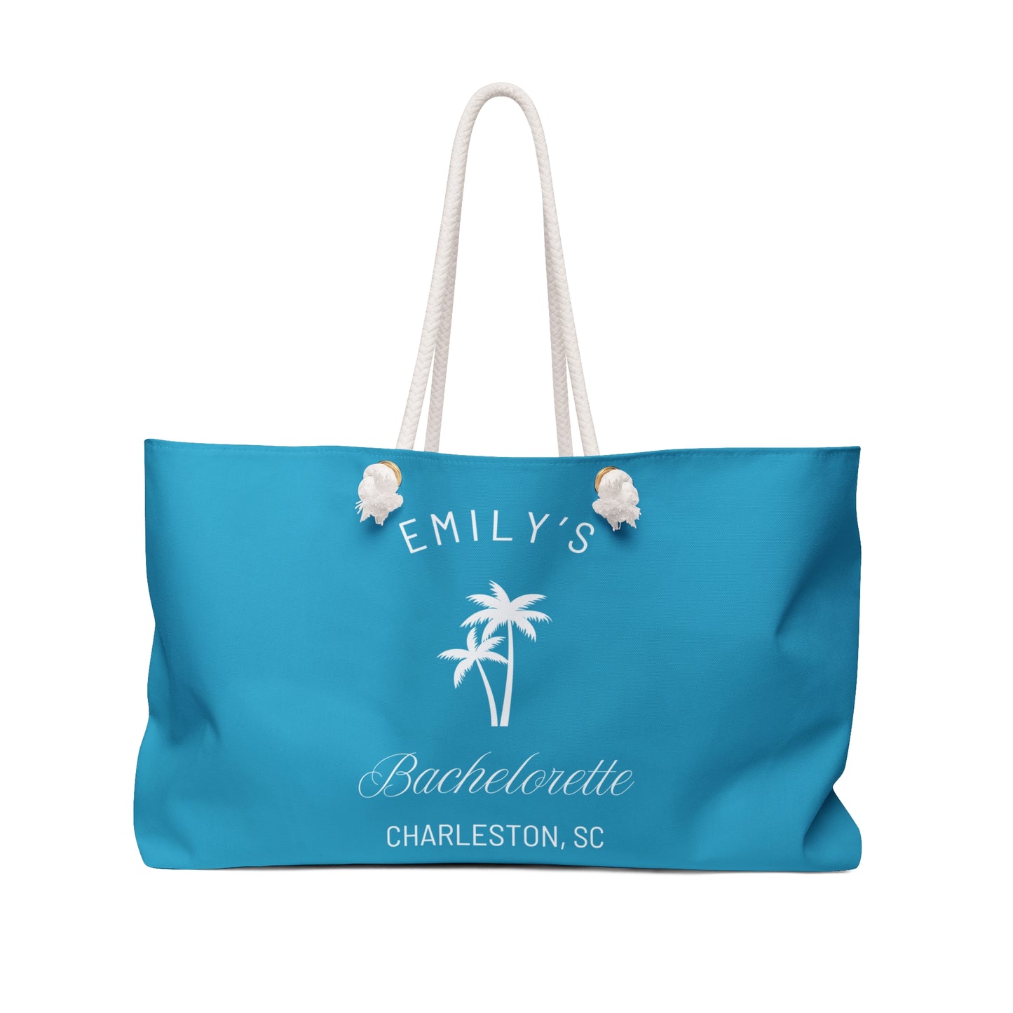 Personalized Bachelorette Party Weekender Bag, Emily Collection