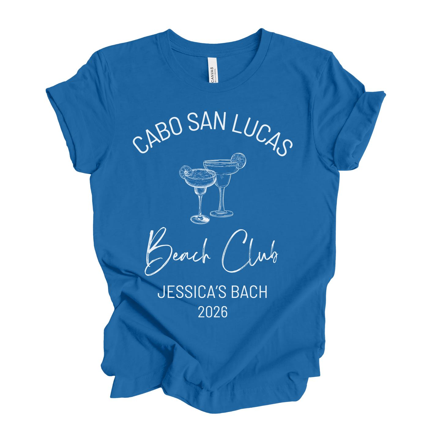 Bachelorette Party Trip Personalized Tee, Jessica Collection