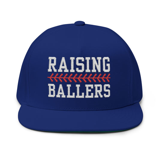 Raising Ballers Baseball Flat Bill Hat