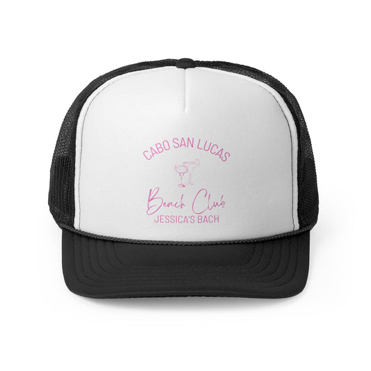 Bachelorette Party Trip Personalized Trucker Hat, Jessica Collection