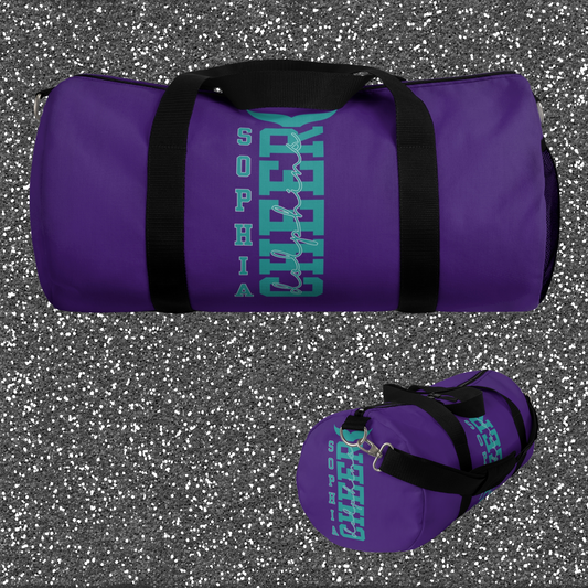 Pine Island Academy Dolphins Cheerleader Duffel Bag - Practice & Competition Bag