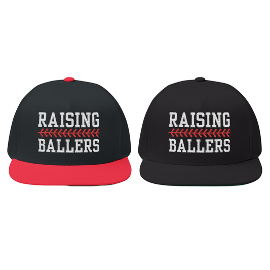 Raising Ballers Baseball Flat Bill Hat