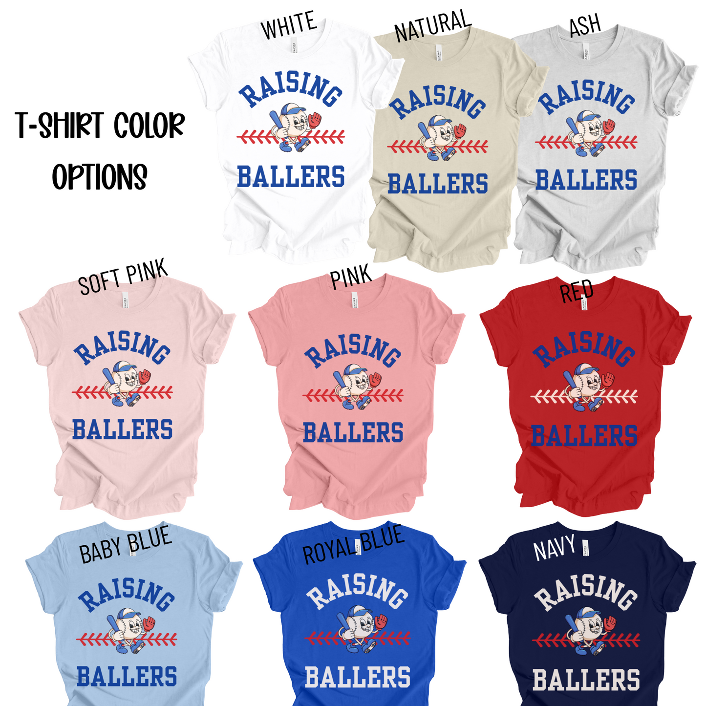 Raising Ballers Baseball Tee