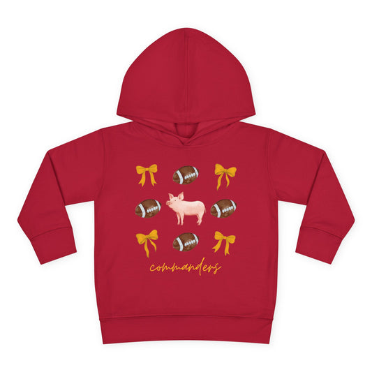 Toddler Washington Commanders Coquette Fleece Hoodie