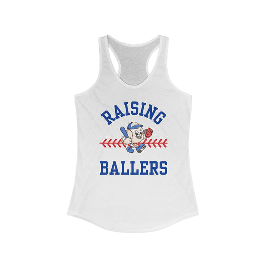 Raising Ballers Women's Racerback Tank Top