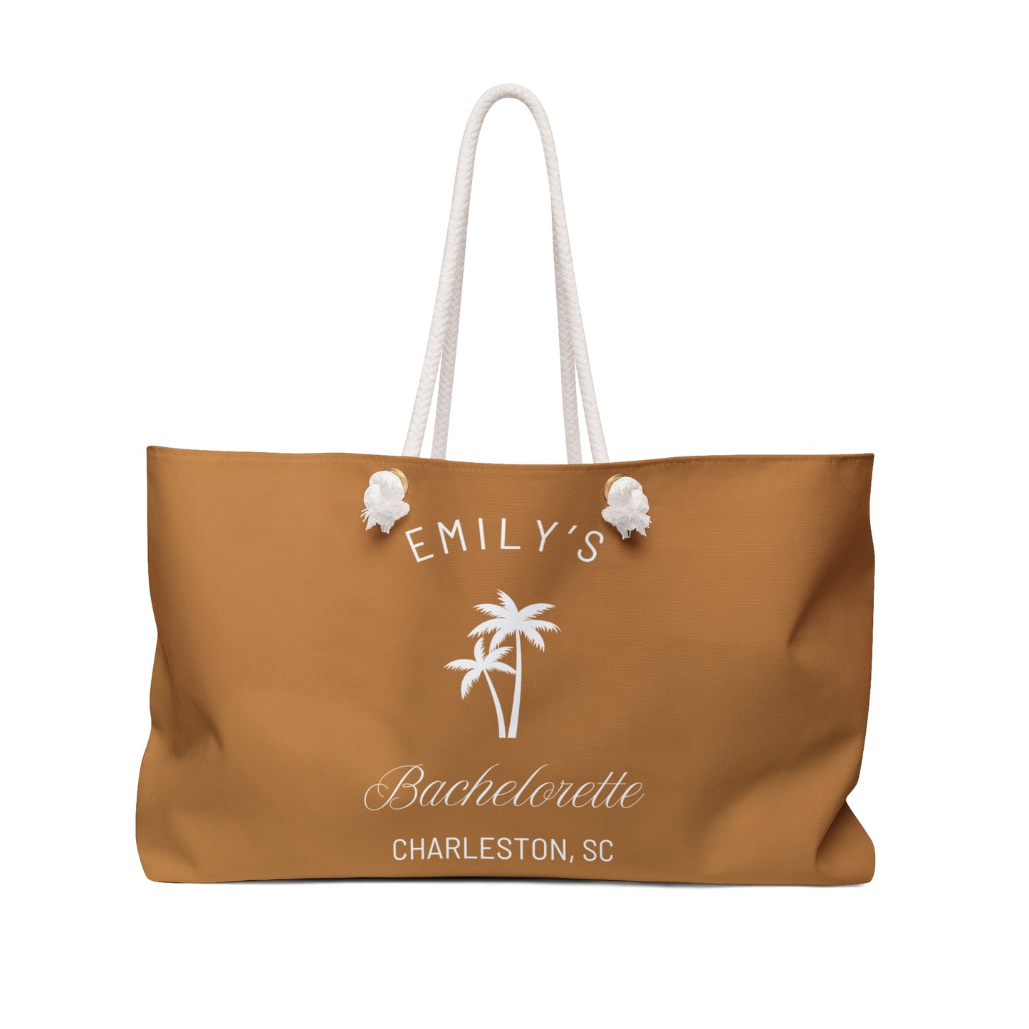 Personalized Bachelorette Party Weekender Bag, Emily Collection